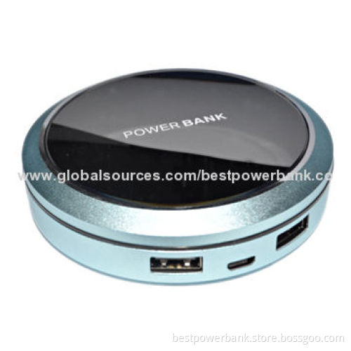 Fashionable Hot Sale Unique Flying Saucer 7,800mAh Dual-USB Power Bank, 91 x 22mm Dimensions
